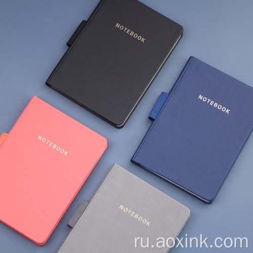 A5 Notebook Travel Travel Leather Printing с держателем пера